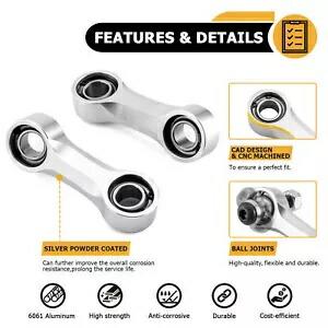WEISEN アルミ フロント スタビライザー リンク 2019-24 Can Am Maverick X3用 WEISEN Aluminum Front Sway Bar Stabilizer Links For 2019-24 Can Am Maverick X3 【並行輸入品】