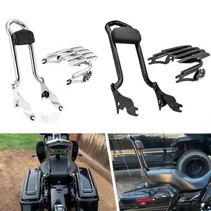 27インチ 取り外し可能バックレスト シーシーバー 荷物ラック 09-24 ハーレーロードキンググライド用 27\