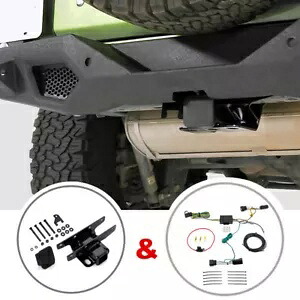 トレーラーヒッチ 2インチ レシーバー 配線ハーネス付き ジープラングラー JL 2018-2024用 Trailer Hitch 2\