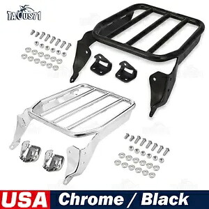 2018-UP ハーレー デラックス ストリート ボブ FXBB ブラック 防錆スポーツ ラゲッジ ラック用 For 2018-UP Harley Deluxe Street Bob FXBB Black Rust-proof Sport Luggage Rack 【並行輸入品】