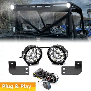 WEISEN 18-24 ポラリスレンジャー XP 1000 クルーリアルーフ 5 インチラウンドポッドブラケットワイヤー WEISEN For 18-24 Polaris Ranger XP 1000 Crew Rear Roof 5\
