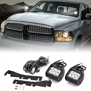 18W ディッチライトマウントブラケットワイヤーキット ダッジラム 1500 2500 3500 2010-2018用 18W Ditch Light Mount Bracket Wire Kit For Dodge Ram 1500 2500 3500 2010-2018 【並行輸入品】
