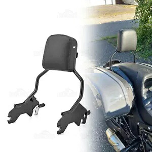 2018-2024 ハーレー スポーツ グライド ロー ライダー S グロス ブラック シーシーバー バックレスト パッド For 2018-2024 Harley Sport Glide Low Rider S Gloss Black Sissy Bar Backrest Pad 【並行輸入品】
