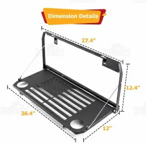 テールゲートテーブルジープラングラー JL JLU 折りたたみ式後部ドア収納貨物棚 Tailgate Table For Jeep Wrangler JL JLU Foldable Rear Door Storage Cargo Shelf 【並行輸入品】 37,180円