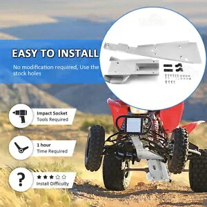 ATV ホンダ TRX400EX 400EX フルシャーシグライドスイングアームスキッドプレート保護 For ATV HONDA TRX400EX 400EX Full Chassis Glide Swing Arm Skid Plate Protection 【並行輸入品】