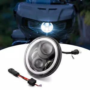 7インチ LED プロジェクションヘッドライトキット 2021-2024 インディアン スーパーチーフ用 ハローリング付き 7\