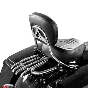 クローム バックレスト シーシーバー + ステルス ラゲッジ ラック ハーレー ツーリング 09-24 に適合 Chrome Backrest Sissy Bar + Stealth Luggage Rack Fit For Harley Touring 09-24 【並行輸入品】