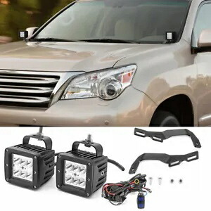 24W LED ポッドディッチライトマウント配線コンボキット 2010-2023 レクサス GX460 第 2 世代用 24W LED Pod Ditch Light Mount Wiring Combo Kit For 2010-2023 Lexus GX460 2nd Gen 【並行輸入品】