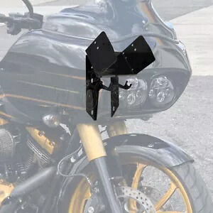 ブラックフェアリングラジオキャディマウントブラケット 1998-2013 ハーレーロードグライド 7708-98 用 Black Fairing Radio Caddy Mount Brackets For 1998-2013 Harley Road Glide 7708-98 【並行輸入品】
