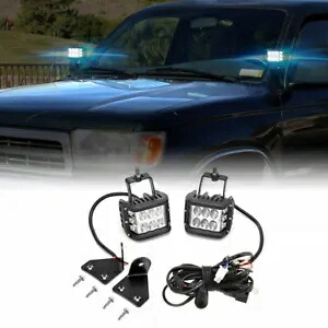 4 ''60W LED ライトポッドフード溝マウント配線コンボ 1996-2002 トヨタ 4 ランナー用 4'' 60W LED Light Pod Hood Ditch Mount Wiring Combo For 1996-2002 Toyota 4runner 【並行輸入品】