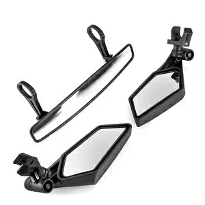 リアサイドミラー & 15 インチワイドビューセンターミラーホンダパイオニア 1000 1000-5 Rear Side Mirrors & 15\