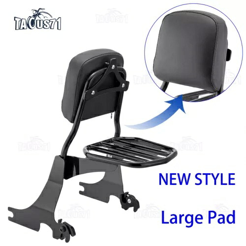シーシーバー助手席背もたれハーレースポーツスター XL 883 1200 フォーティーエイト 2004+ Sissy Bar Passenger Backrest For Harley Sportster XL 883 1200 Forty Eight 2004+ 【並行輸入品】