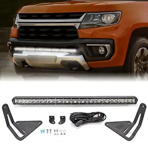 バンパー 150 ワット 31 インチストレート LED ライトバーコンボキットシボレーコロラド 2015-2022 Bumper 150W 31inch Straight LED Light Bar Combo Kit For Chevy Colorado 2015-2022 【並行輸入品】