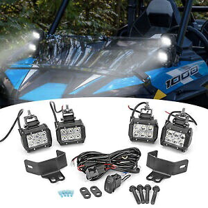 WEISEN LED ポッドデュアル FogLight サイドピラーマウントキットポラリス RZR XP 4 1000 900 用 WEISEN LED Pod Dual FogLight Side Pillar Mount Kit For Polaris RZR XP 4 1000 900 【並行輸入品】