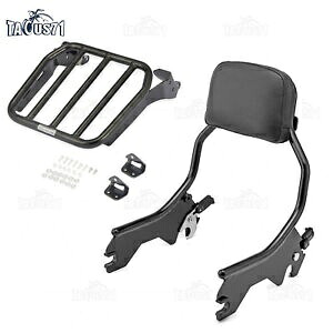 シーシーバー 取り外し可能バックレスト 荷物ラック ハーレーストリートボブ FXBB デラックス 18+用 Sissy Bar Detachable Backrest Luggage Rack For Harley Street Bob FXBB Deluxe 18+ 【並行輸入品】