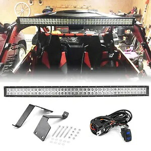 17-24 Can Am Maverick X3 42インチ湾曲LEDライトバーアッパールーフマウントワイヤーキット用 For 17-24 Can Am Maverick X3 42\