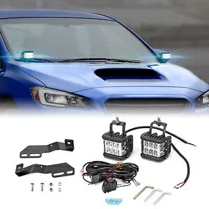4 ''60W LED ディッチライト + マウント + ワイヤー 12-20 スバルクロストレック/インプレッサ/WRX STI用 4'' 60W LED Ditch Lights+Mount+Wire For 12-20 Subaru Crosstrek /Impreza /WRX STI 【並行輸入品】