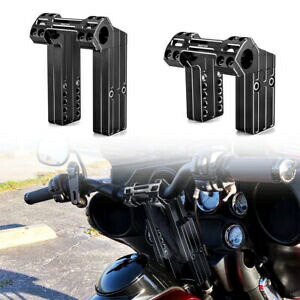 調整可能なライズハンドルバーライザークランプハーレーダイナスポーツスター 883 1200 ソフテイル用 Adjustable Rise Handlebar Riser Clamp For Harley Dyna Sportster 883 1200 Softail 【並行輸入品】