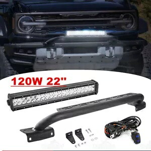 22 インチ 120 ワットフロントバンパートップ LED ライトバーコンボフォードブロンコ 2021-2022 23 24 22inch 120W Front Bumper Top LED Light Bar Combo For Ford Bronco 2021-2022 23 24 【並行輸入品】