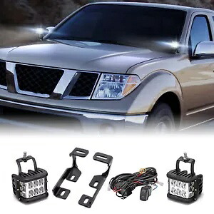 60W 4 インチ LED ポッド + 溝マウント + ワイヤー 日産フロンティア 2005-2021 、エクステラ 05-15 用 60W 4'' LED Pod + Ditch Mount +Wire for Nissan Frontier 2005-2021 , Xterra 05-15 【並行輸入品】 42,185円
