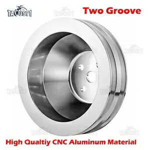 フォードスモールブロックウォーターポンププーリー 289 302 351W 2 溝デュアルシーブ For Ford Small Block Water Pump Pulley 289 302 351W 2 Groove Dual Sheave 【並行輸入品】