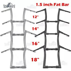 12 '' 14 '' 16 '' 18 '' ライズ ミートフック エイプ ハンガー ファットバー 1-1/2 インチ ハーレー用ハンドルバー 12'' 14'' 16'' 18'' Rise Meathook Ape Hanger Fat Bar 1-1/2\