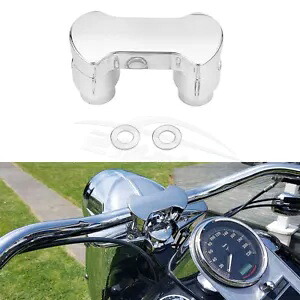 クローム 2インチ ハンドルバー ライザークランプ ハーレー ソフテイル ファットボブ ファットボーイ 2018-2023用 Chrome 2\