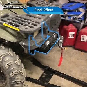 ポラリススポーツマン 335 400 500 スチールウインチマウントプレートフェアリードブラケット For Polaris Sportsman 335 400 500 Steel Winch Mount Plate Fairlead Bracket 【並行輸入品】