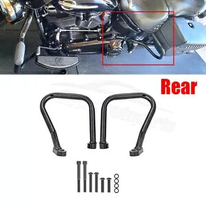 ブラック リア サドル バッグ ガード クラッシュ バー 18+ ハーレー ヘリテージ クラシック FLHC FLHCS 用 Black Rear Saddle Bag Guard Crash Bar For 18+ Harley Heritage Classic FLHC FLHCS 【並行輸入品】 45,540円