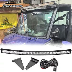 ポラリスレンジャー XP 570/900/1000 クルールーフ 52 インチ LED ライトバーブラケットワイヤーキット For Polaris Ranger XP 570/900/1000 Crew Roof 52'' LED Light Bar Bracket Wire Kit 【並行輸入品】