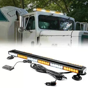 建設車両用 38 '' 78 LED 屋上ビーコン両面ストロボ ライトバー For Construction Vehicle 38'' 78 LED Rooftop Beacon Double Side Strobe Light Bar 【並行輸入品】