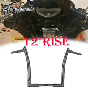 ハーレーロードグライドキング グロスブラック 12インチ ライズ APE ハンガーバー 1-1/4インチ ハンドルバー用 For Harley Road Glide King Gloss Black 12\