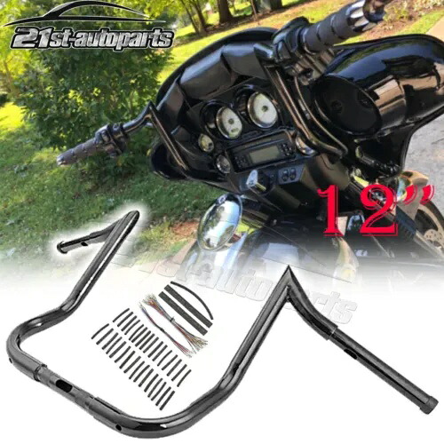 07-13 ハーレー ストリート エレクトラグライド APE ミートフック 12インチ ハンドルバー スロットルケーブル用 For 07-13 Harley Street Electra Glide APE Meathook 12\