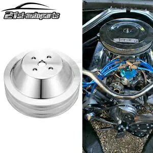 2 溝ウォーター ポンプ プーリー V ベルト ビレット スモール ブロック フォード 302 351c マスタング用 2 Groove Water Pump Pulley V-Belt Billet For Small Block Ford 302 351c Mustang 【並行輸入品】
