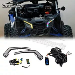 2017-2024 Can Am Maverick X3 XRS XDS RGB フロントターンシグナルライトワイヤーキット用 For 2017-2024 Can Am Maverick X3 XRS XDS RGB Front Turn Signal Light Wire Kit 【並行輸入品】