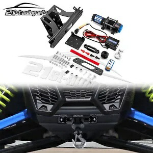 4500ポンド 12V 電動ウインチマウント ワイヤーフックロープキット 2017+ Can-Am Maverick X3に適合 4500lb 12V Electric Winch Mount Wire Hook Rope Kit Fits 2017+ Can-Am Maverick X3 【並行輸入品】