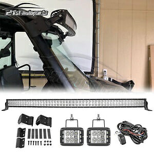 ルーフ 50 インチ LED ライトバーポッドブラケットワイヤーキットポラリスレンジャー XP 570 900 1000用 Roof 50'' LED Light Bar Pods Bracket Wire Kit For Polaris Ranger XP 570 900 1000 【並行輸入品】
