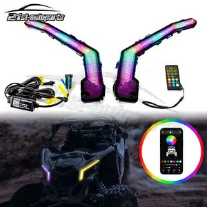 2017-2024 Can Am Maverick X3 XDS XRS RGB フロントターンシグナルライト #710004995 に適合 Fits 2017-2024 Can Am Maverick X3 XDS XRS RGB Front Turn Signal Light #710004995 【並行輸入品】