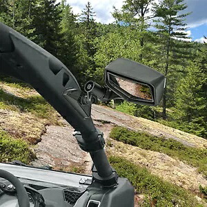 UTV レーシングサイドミラー LED ターンシグナルライト付き Can Am Maverick X3 MAX R 用 UTV Racing Side Mirrors W/ LED Turn Signal Light For Can Am Maverick X3 MAX R 【並行輸入品】