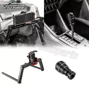 電子電話デバイスホルダー グラブバー+シフターノブ付き ポラリス RZR PRO R/R 4用 Electronic Phone Device Holder w/Grab Bar+Shifter Knob For Polaris RZR PRO R/R 4 【並行輸入品】