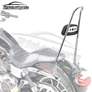 トールバックレスト シーシーバー 2006-2017 ハーレー ダイナ ファット ボブ ストリート ボブ スーパー グライド用 Tall Backrest Sissy Bar For 2006-2017 Harley Dyna Fat Bob Street Bob Super Glide 【並行輸入品】