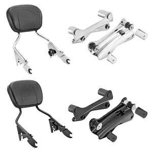 取り外し可能なバックレスト シーシーバー ドッキング カバー キット ハーレー ストリート グライド 14-24 用 Detachable Backrest Sissy Bar Docking Covers Kit For Harley Street Glide 14-24 【並行輸入品】