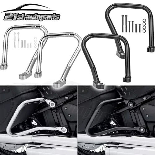 18+ ハーレーソフテイル FLHC FLHCS HD バイクサドルバッグガード保護クラッシュバー用 For 18+ Harley Softail FLHC FLHCS HD Bike Saddlebag Guard Protection Crash Bar 【並行輸入品】 45,540円