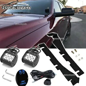 ダッジラム 1500 2500 3500 フードヒンジ A ピラー LED フォグライトポッドブラケットキット For Dodge RAM 1500 2500 3500 Hood Hinge A-Pillar LED Fog Light Pod Bracket Kit 【並行輸入品】