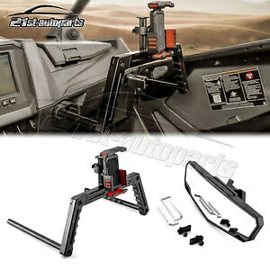 電子電話デバイスホルダー グラブバー+センターミラー付き ポラリス RZR PRO R/R4用 Electronic Phone Device Holder w/Grab Bar+Center Mirror For Polaris RZR PRO R/R4 【並行輸入品】