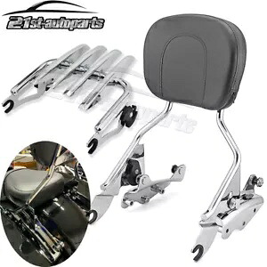 シーシーバーバックレスト荷物ラックドッキングハーレーツーリング CVO ロードグライドキング用 Sissy Bar Backrest Luggage Rack Docking For Harley Touring CVO Road Glide King 【並行輸入品】