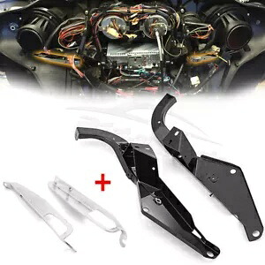 スチールインナーフェアリングバットウィングサポートスピーカーブラケット交換ハーレーツーリング Steel Inner Fairing Batwing Support Speaker Brackets Replace For Harley Touring 【並行輸入品】
