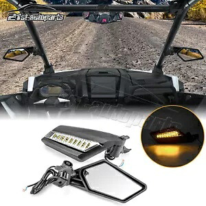 2024 ポラリス RZR XP 1000/XP 4 1000 サイドレーシングミラー LED スポットライト付き For 2024 Polaris RZR XP 1000/XP 4 1000 Side Racing Mirrors W/LED Spot Lights 【並行輸入品】
