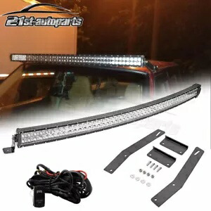 ジープチェロキー XJ 1984-2001 52 インチ LED ライトバールーフマウントワイヤー 300 ワットコンボキット For Jeep Cherokee XJ 1984-2001 52'' LED Light Bar Roof Mount Wire 300W Combo Kit 【並行輸入品】