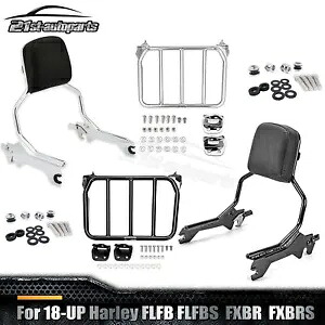 アップライト シーシーバー バックレスト ラック ドッキング キット 18-UP ハーレー ソフテイル FXBR FLFB 用 Upright Sissy Bar Backrest Rack Docking Kit For 18-UP Harley Softail FXBR FLFB 【並行輸入品】